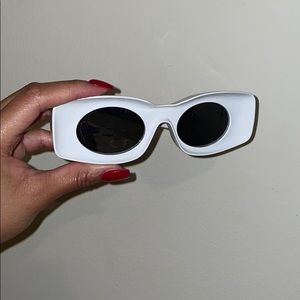 Loewe all white sunglasses
